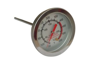 127 / 303mm SS Probe Candy Fry Thermometer Large Color Coated Dial
